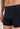 Close-up view of a men model wearing HO navy cotton Long Boxer Briefs HO1