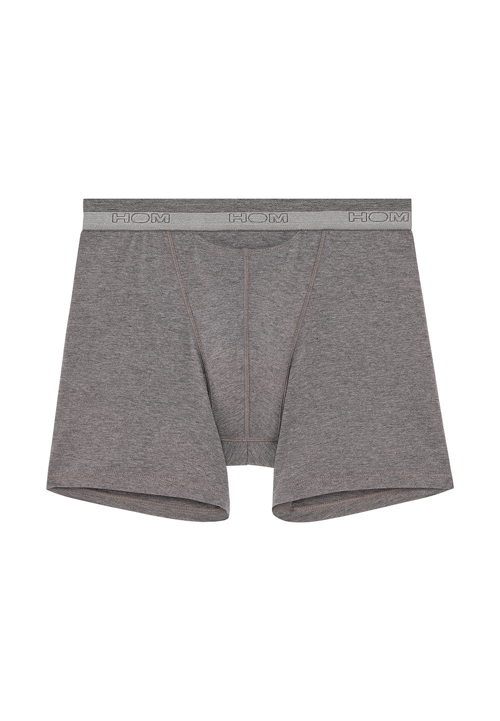 Front cutout view of HO grey cotton Long Boxer Briefs HO1
