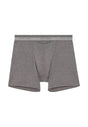 Front cutout view of HO grey cotton Long Boxer Briefs HO1