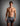 Front view of a men model wearing HO grey cotton Long Boxer Briefs HO1