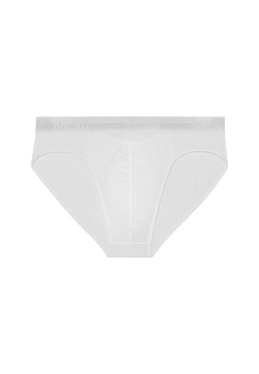 Front cutout view of HO white cotton Briefs HO1