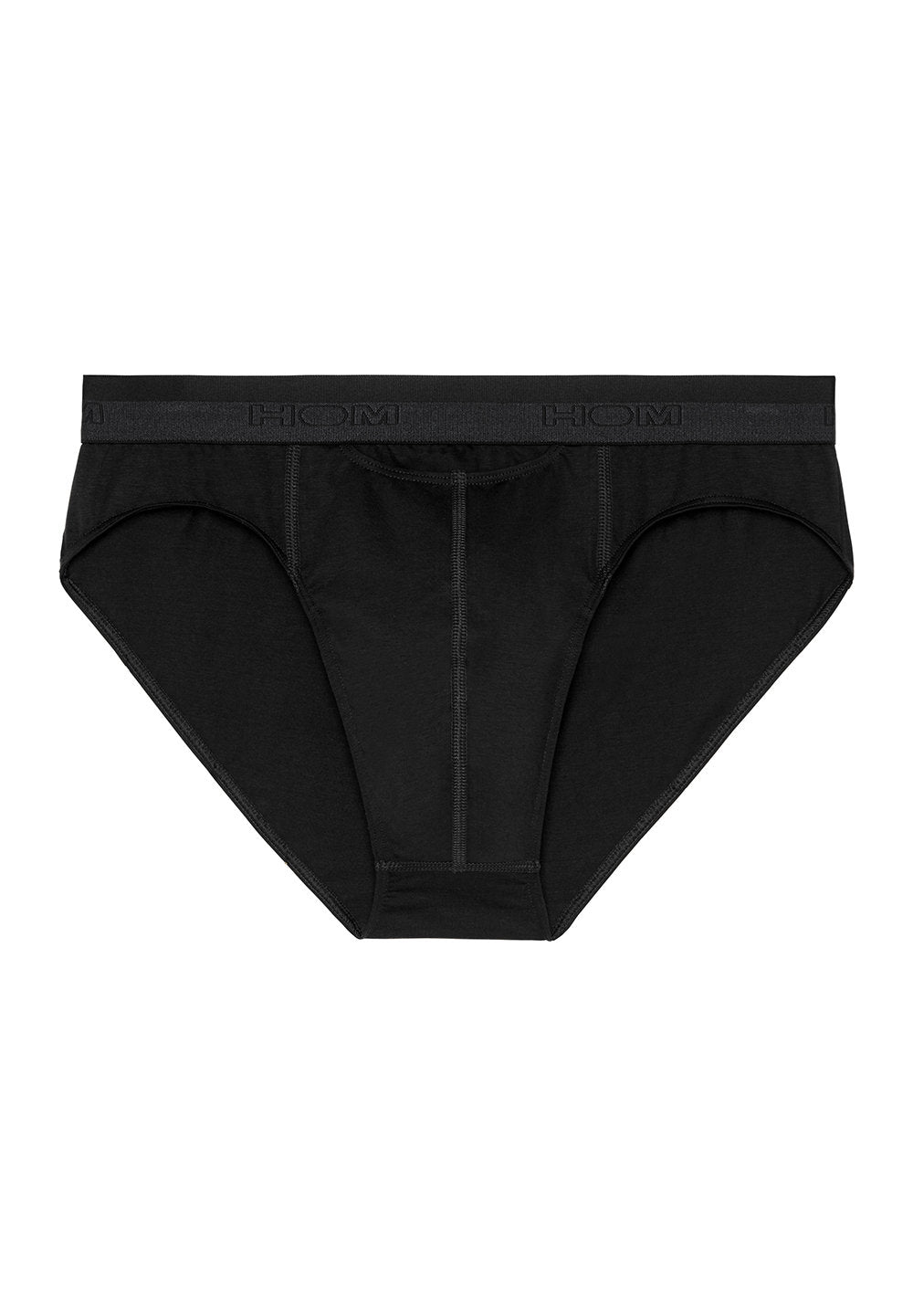 Front cutout view of HO black cotton Briefs HO1