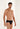 Front view of a men model wearing HO black cotton Briefs HO1