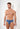 Front view of a men model wearing HO jeans blue cotton Briefs HO1