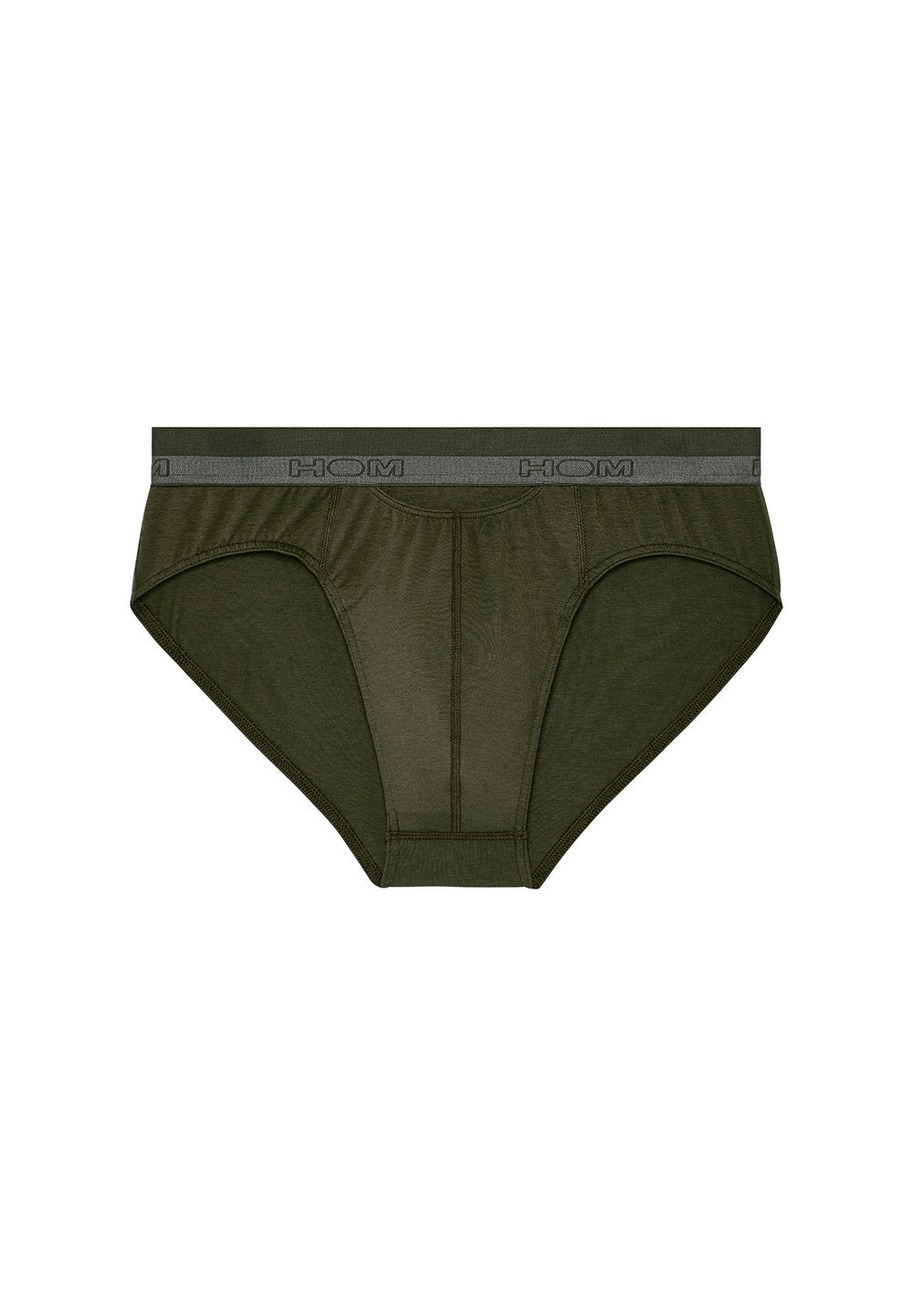 Front cutout view of HO dark khaki cotton Briefs HO1