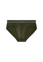 Front cutout view of HO dark khaki cotton Briefs HO1