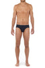 General view of a men model wearing HO navy cotton Briefs HO1