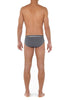 General view of a men model wearing HO grey cotton Briefs HO1