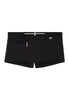Front cutout view of HO black  Swim Shorts