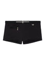 Front cutout view of HO black  Swim Shorts