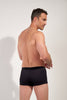 Back view of a men model wearing HO black  Swim Shorts