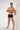 Full-body view of a men model wearing HO black  Swim Shorts
