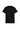 Front cutout view of HO black combination cotton Tee-Shirt Crew Neck