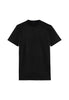 Front cutout view of HO black combination cotton Tee-Shirt Crew Neck