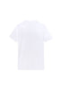 Front cutout view of HO white - light combination cotton Tee-Shirt Crew Neck