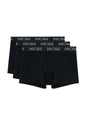 Front cutout view of HO black/black/black cotton Boxer Briefs 3p