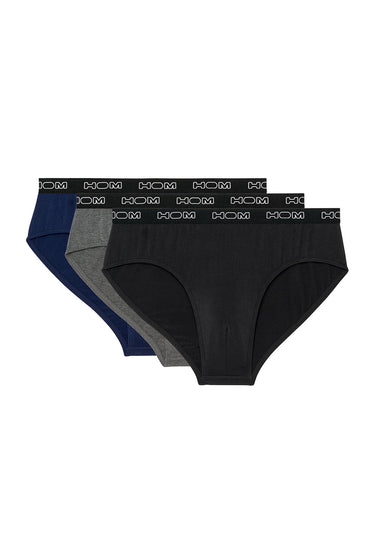 Front cutout view of HO multiple colours 2 cotton Mini Briefs 3p