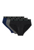 Front cutout view of HO multiple colours 2 cotton Mini Briefs 3p