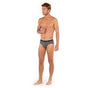 General view of a men model wearing HO multiple colours 2 cotton Mini Briefs 3p