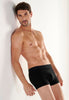 General view of a men model wearing HO black/grey cotton Boxer Briefs HO1 2p