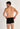 General view of a men model wearing HO black/grey cotton Boxer Briefs HO1 2p