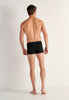 General view of a men model wearing HO black/grey cotton Boxer Briefs HO1 2p