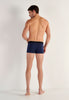 General view of a men model wearing HO black/navy cotton Boxer Briefs HO1 2p