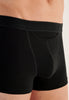 General view of a men model wearing HO black/navy cotton Boxer Briefs HO1 2p