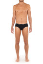 Front view of a men model wearing HO multiple colours 2 cotton Mini Briefs 3p