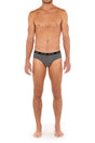 General view of a men model wearing HO multiple colours 2 cotton Mini Briefs 3p