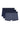 Front cutout view of HO navy print/navy/navy cotton Boxer Briefs 3p