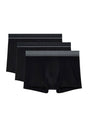 Front cutout view of HO black/black/black  Boxer Briefs 3p