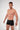 Front view of a men model wearing HO black/black/black  Boxer Briefs 3p