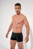 Front view of a men model wearing HO black/black/black  Boxer Briefs 3p