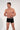 General view of a men model wearing HO black/black/black  Boxer Briefs 3p