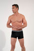 General view of a men model wearing HO black/black/black  Boxer Briefs 3p