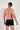 Back view of a men model wearing HO black/black/black  Boxer Briefs 3p