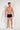 Full-body view of a men model wearing HO black/black/black  Boxer Briefs 3p