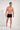 General view of a men model wearing HO black/black/black  Boxer Briefs 3p