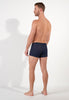 General view of a men model wearing HO navy  Boxer Briefs