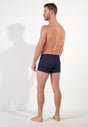 General view of a men model wearing HO navy  Boxer Briefs