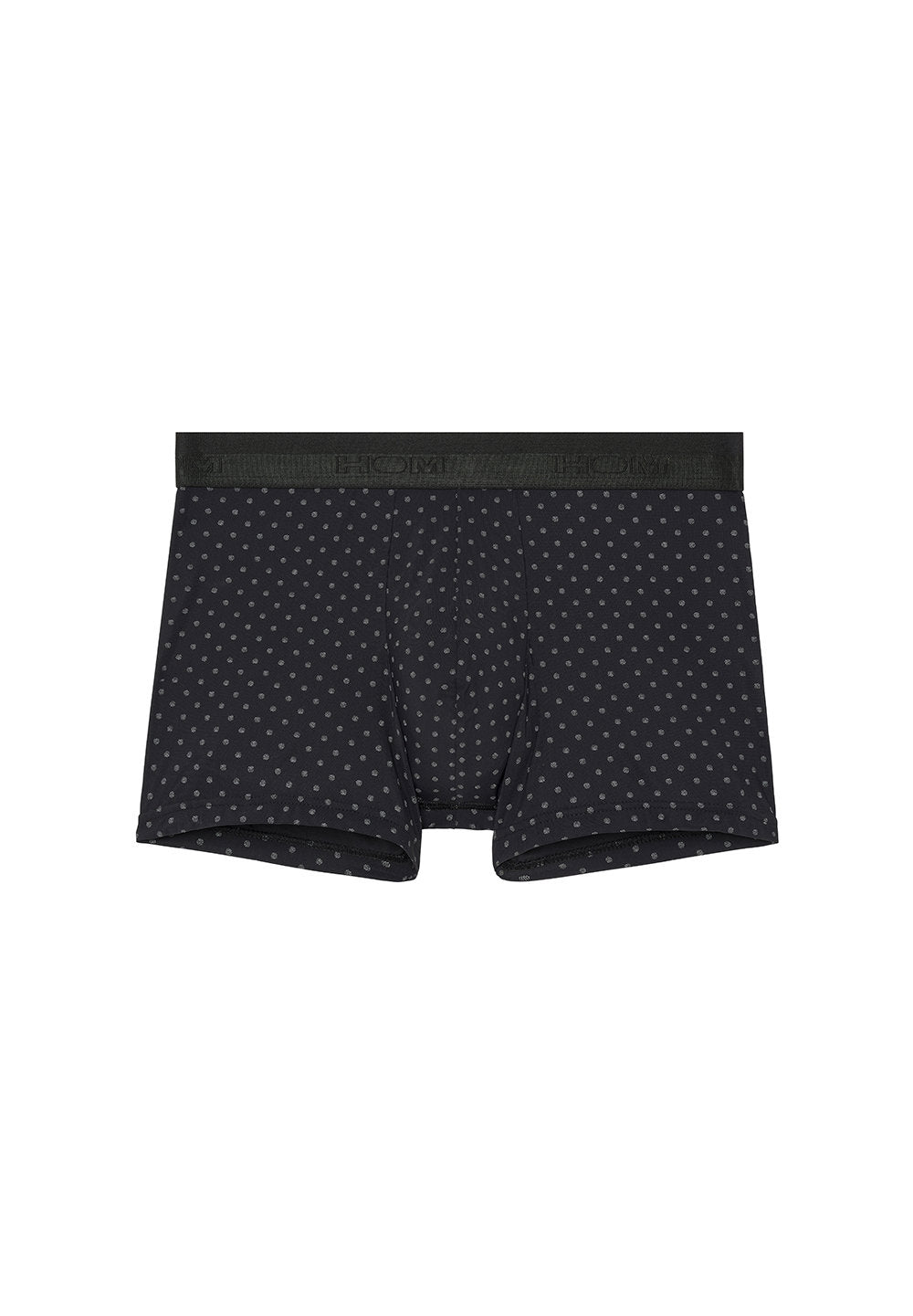 Front cutout view of HO black print  Boxer Briefs