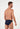 Back view of a men model wearing HO navy  Comfort Micro Briefs