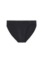 Front cutout view of HO black print  Comfort Micro Briefs