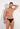 Front view of a men model wearing HO black print  Comfort Micro Briefs