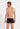 Back view of a men model wearing HO black modal/viscose/tencel Comfort Boxer Briefs