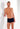 Front view of a men model wearing HO navy modal/viscose/tencel Comfort Boxer Briefs