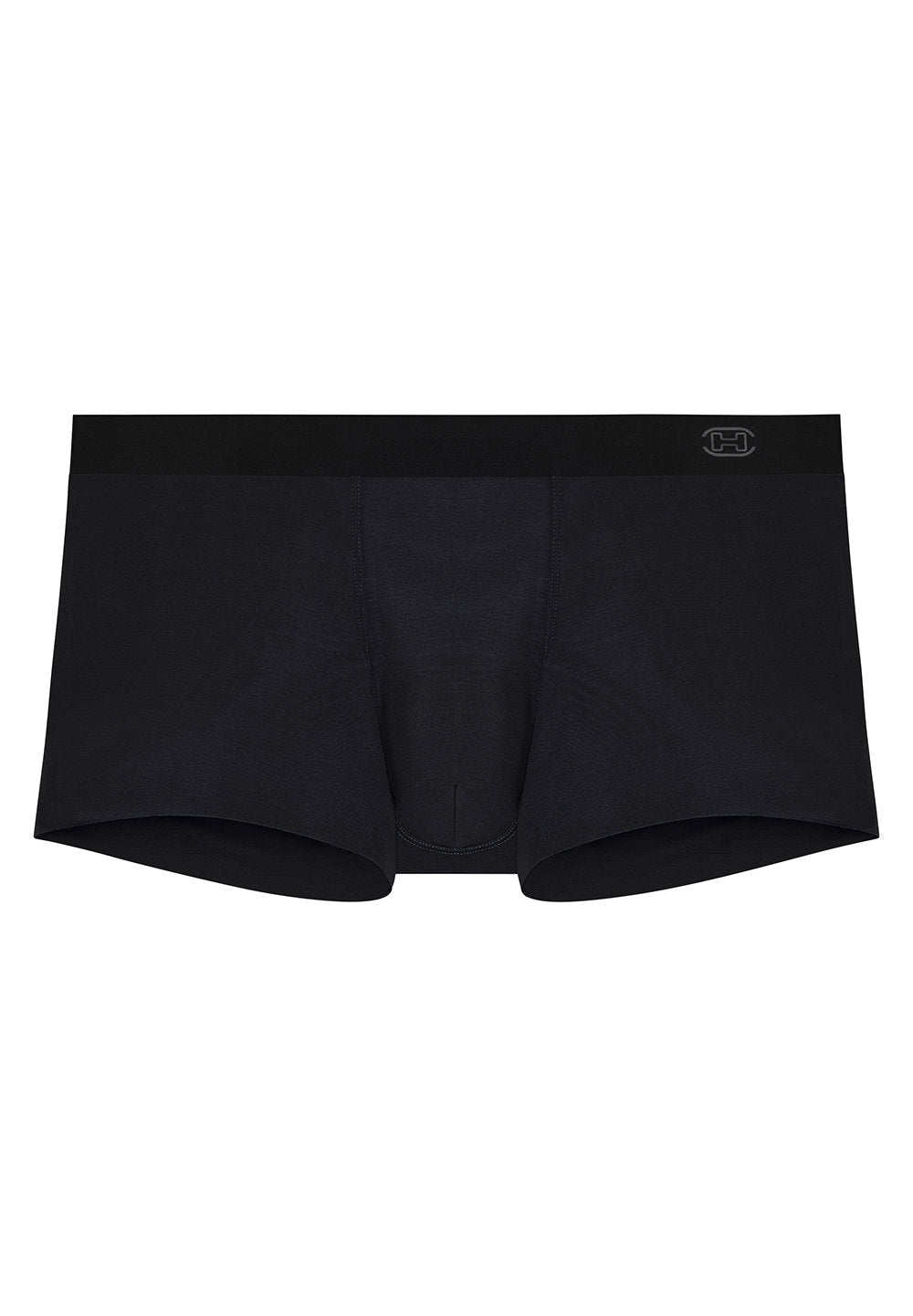 Front cutout view of HO black modal/viscose/tencel Comfort Boxer Briefs