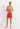 Full-body view of a men model wearing HO red  Beach Boxer