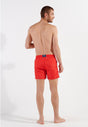 General view of a men model wearing HO red  Beach Boxer